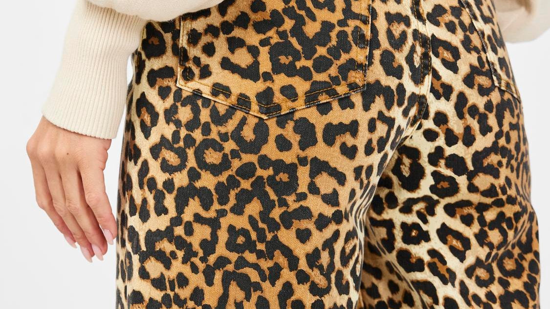 The Bold Comeback of Leopard Jeans