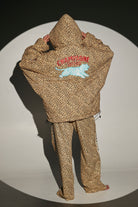 back of sabbi big cat energy puffer jacket