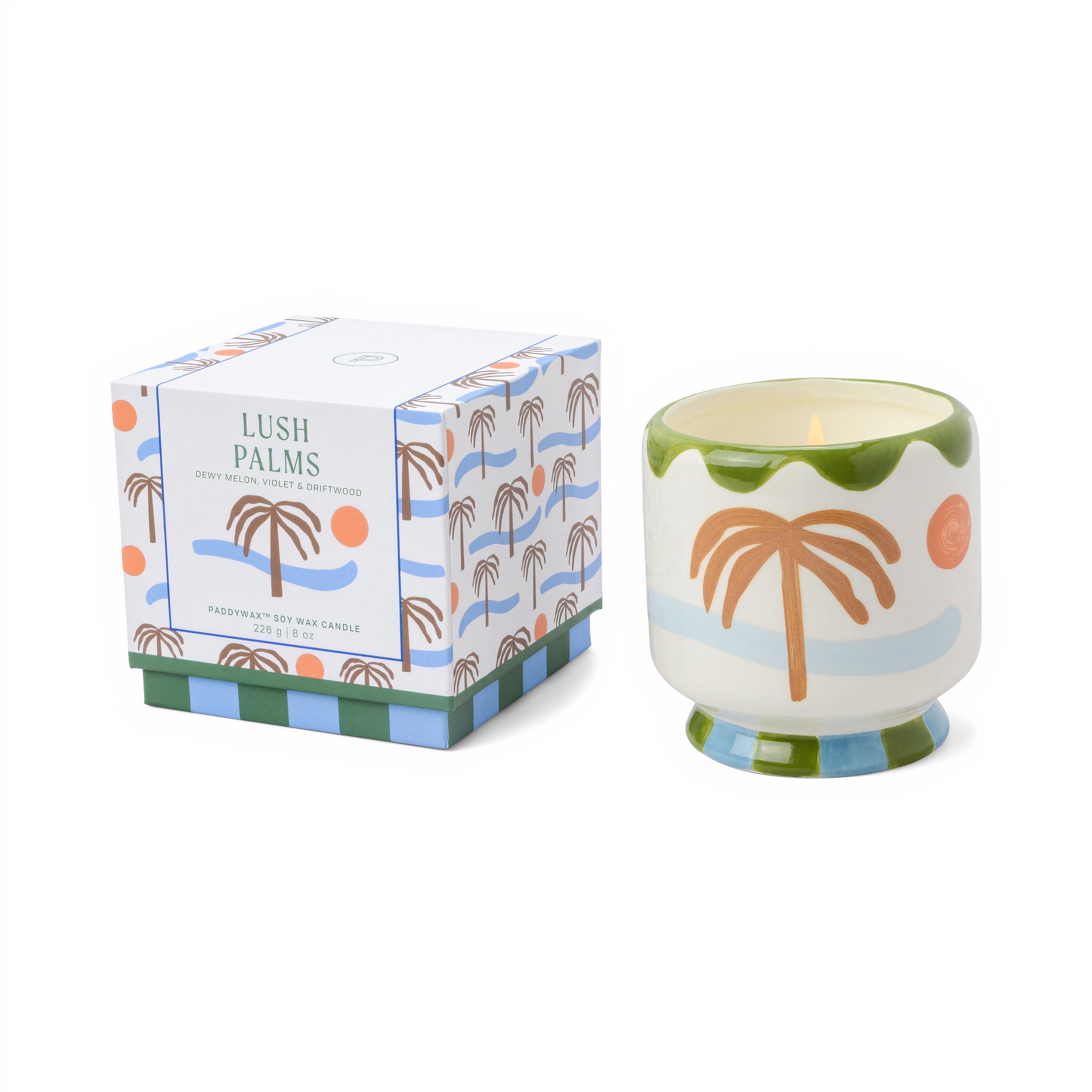 A Dopo Palm Tree Ceramic Candle - Lush Palms

