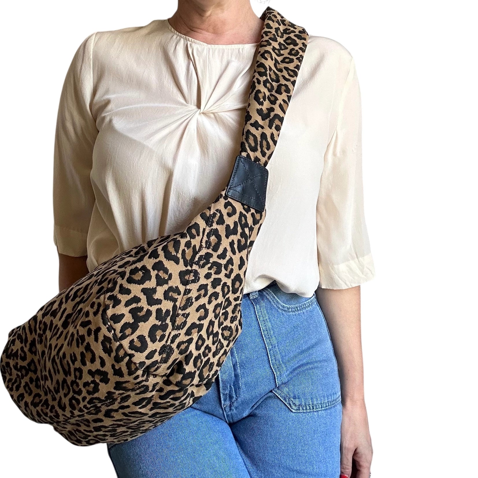 Brixton leopard print handbag
